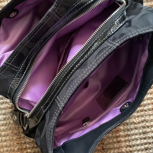 🖤 SOLD 🖤 Coach canvas bag with leather straps . Authentic. - Picture 8 of 11